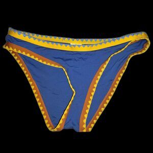 Lucky Brand Avila Hipster Navy Bikini Bottom Size Medium Cheeky Beach Pool